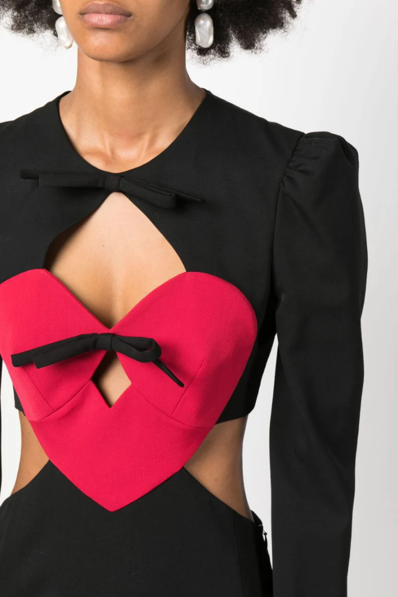 Harriet® | Long-Sleeved Mini Dress With Cut-Outs And Bow - Image 2