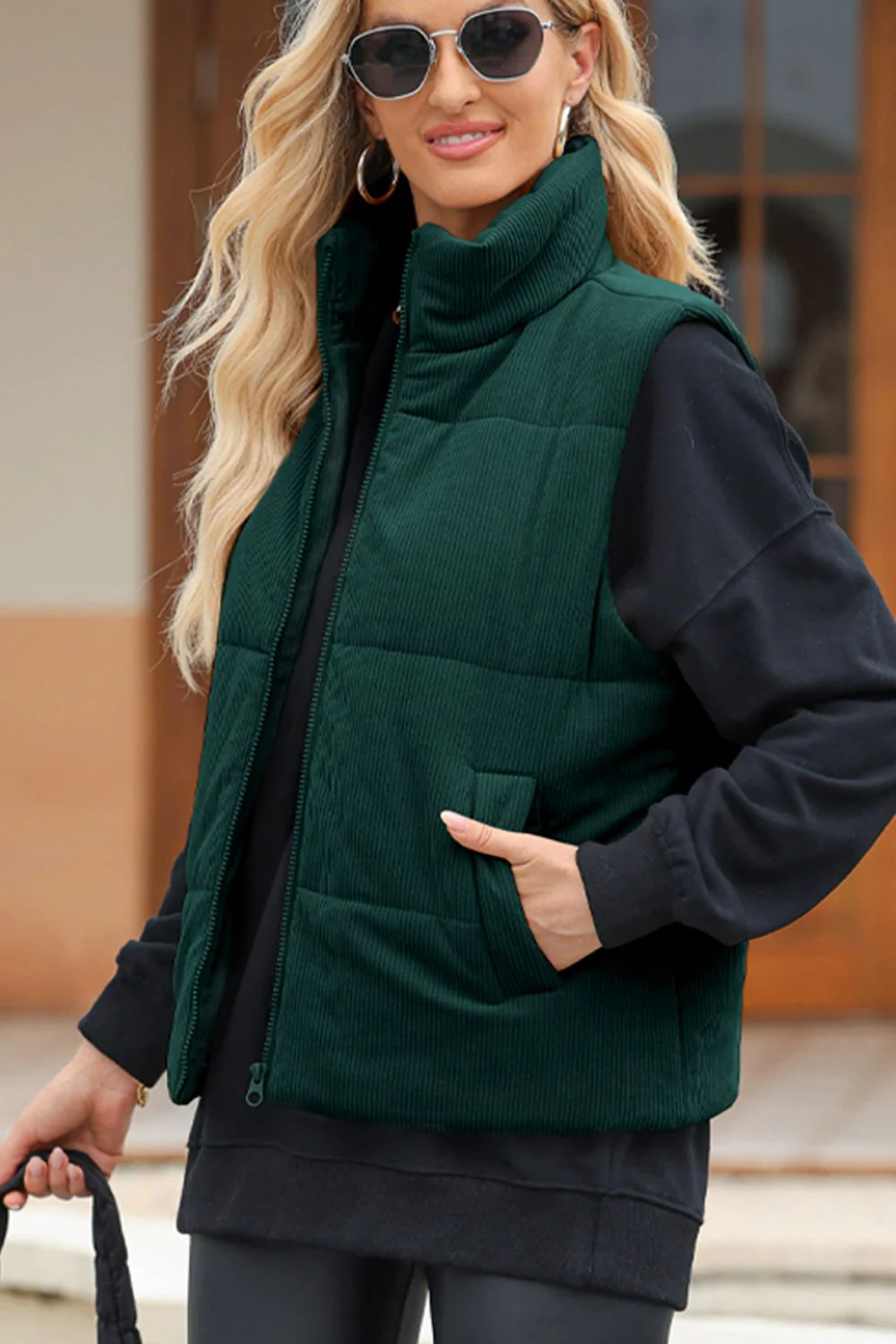 Harriet | Zip-up turtleneck sweater - Image 4