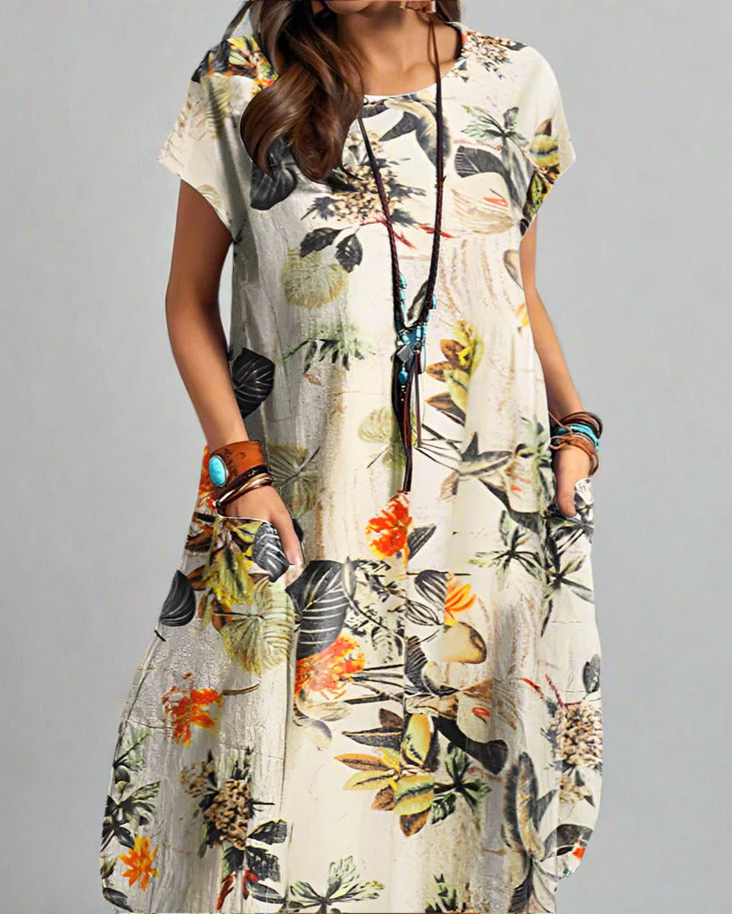 Helena® | Comfortable Retro Floral Vintage Dress - Image 3