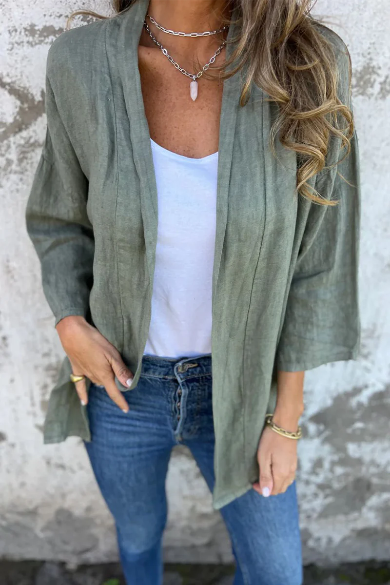 Hella | Casual daily outerwear with ruffled cardigan collar - Image 5