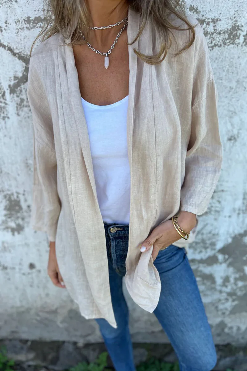 Hella | Casual daily outerwear with ruffled cardigan collar - Image 6