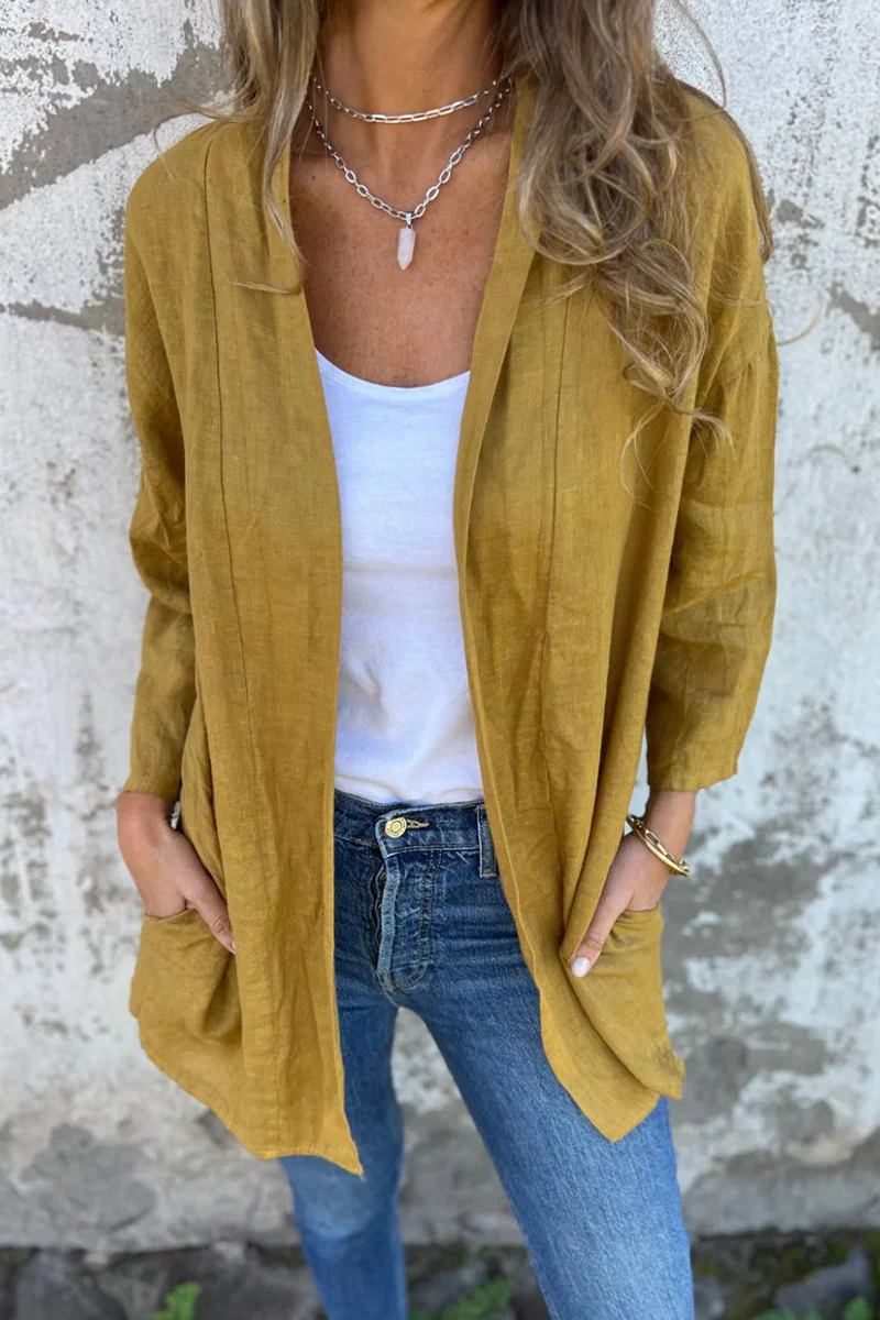 Hella | Casual daily outerwear with ruffled cardigan collar - Image 7