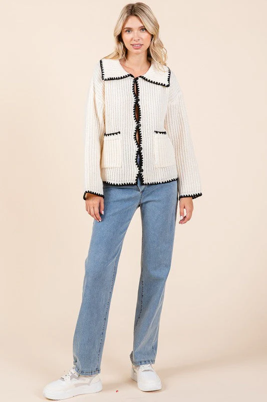 Henriette | Knitted sweater cardigan - Image 5