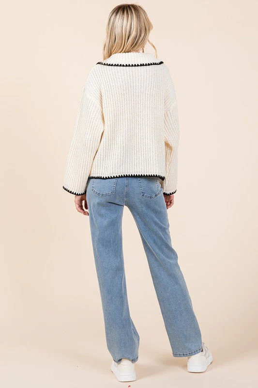 Henriette | Knitted sweater cardigan - Image 6