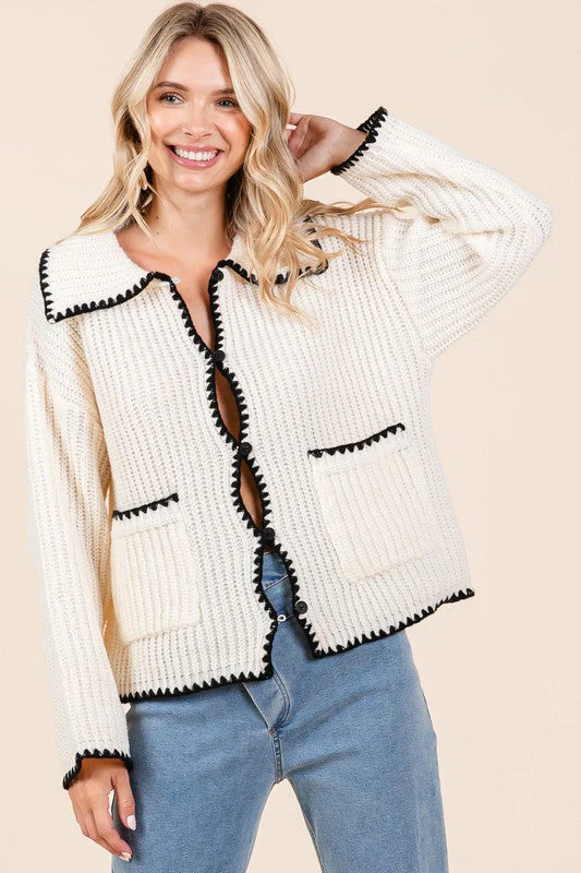 Henriette | Knitted sweater cardigan - Image 7