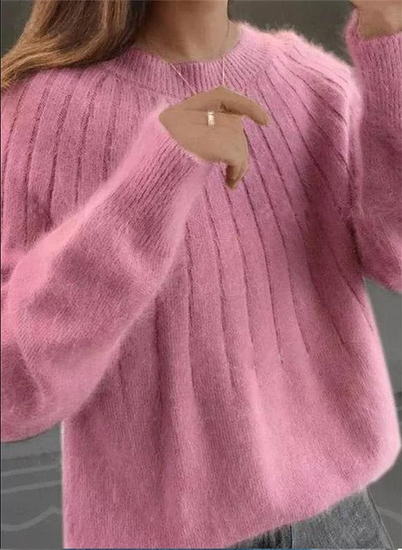 Herma | Fluffy knitted sweater for women - Image 3