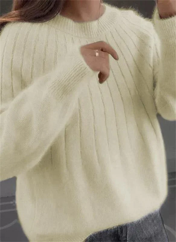 Herma | Fluffy knitted sweater for women - Image 4