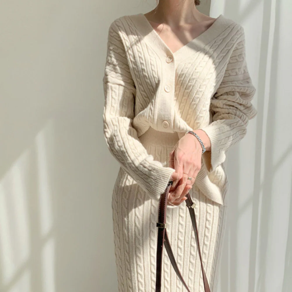 Herma® | Knitted top and skirt set - Image 2