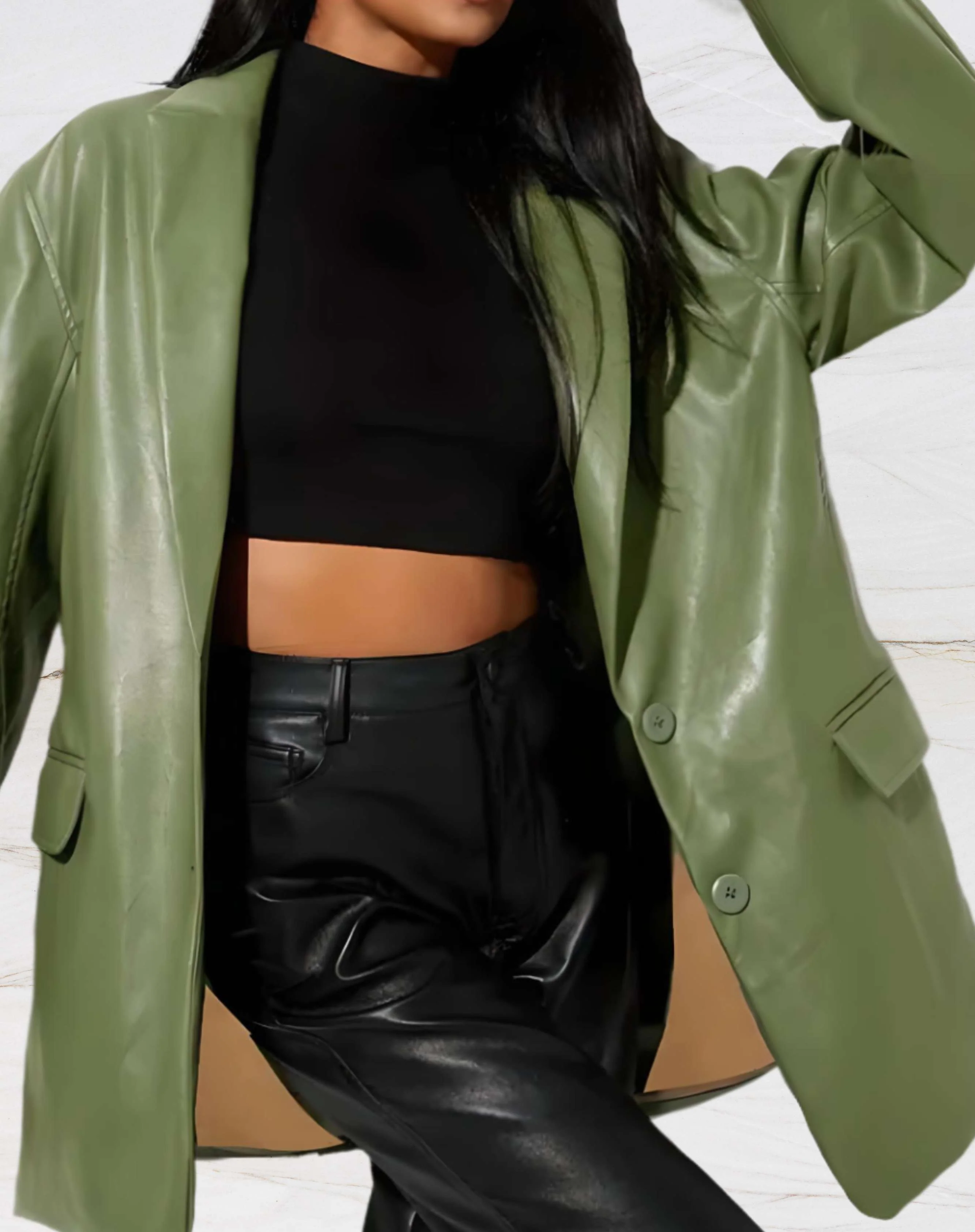 Herma® | Leather jacket with lapel collar - Image 5