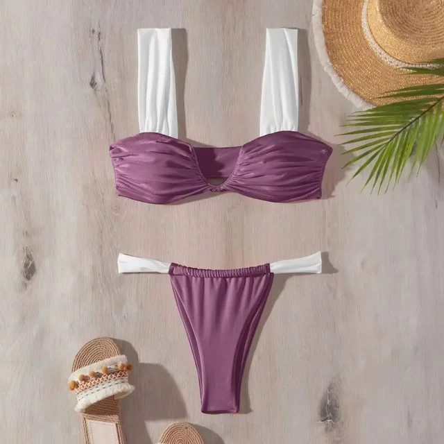 Herminia® | Pleated V-Neck Bikini Set - Image 8