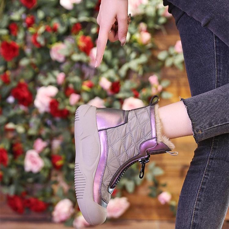 Hermione | Alizée fleece high boots with zip (New Collection) - Image 3