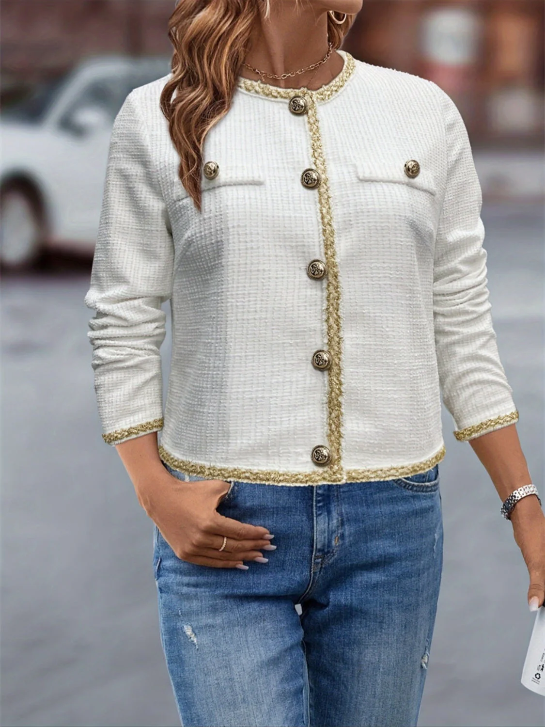 Hilda | Buttoned long sleeve jacket - Image 3