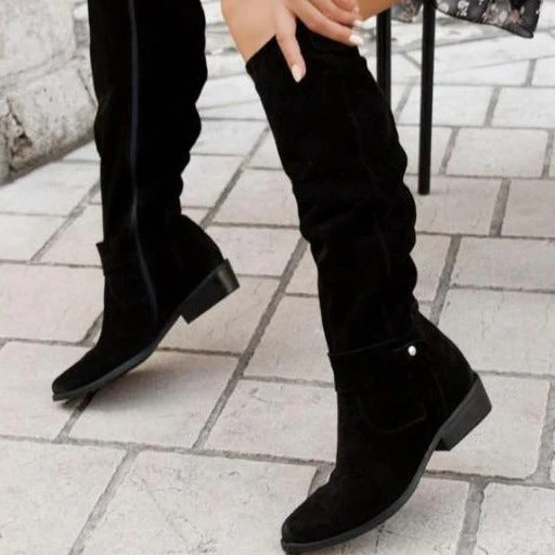 Hilda | Knee-high women's boots with a low heel - Image 5