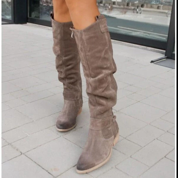 Hilda | Knee-high women's boots with a low heel - Image 6