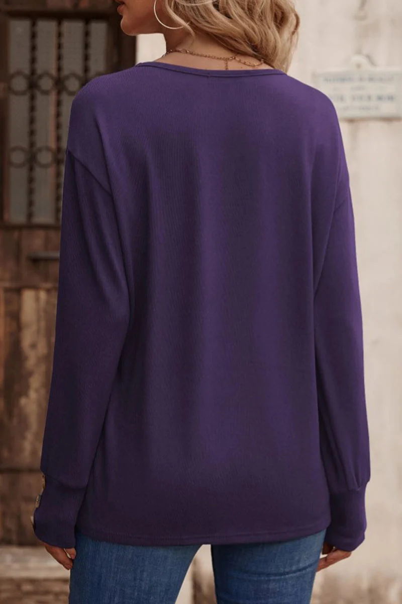 Hilda | Sexy, simple, solid color button up V-neck tops - Image 19
