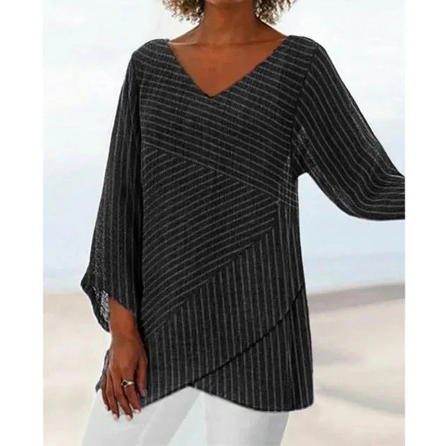 Hilda® | Striped Long Sleeve Shirt