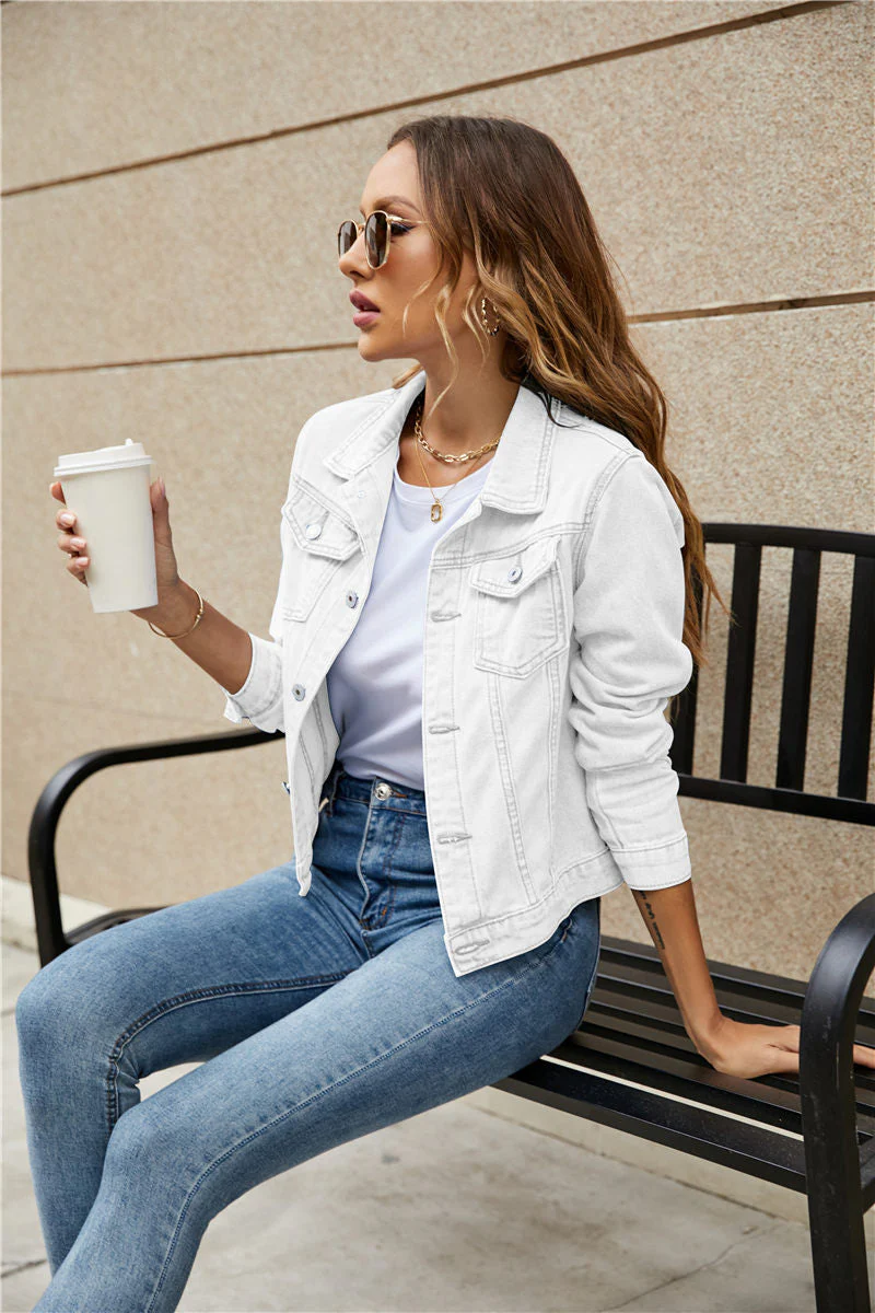 Hilda | Elegant women's denim jacket - Image 12