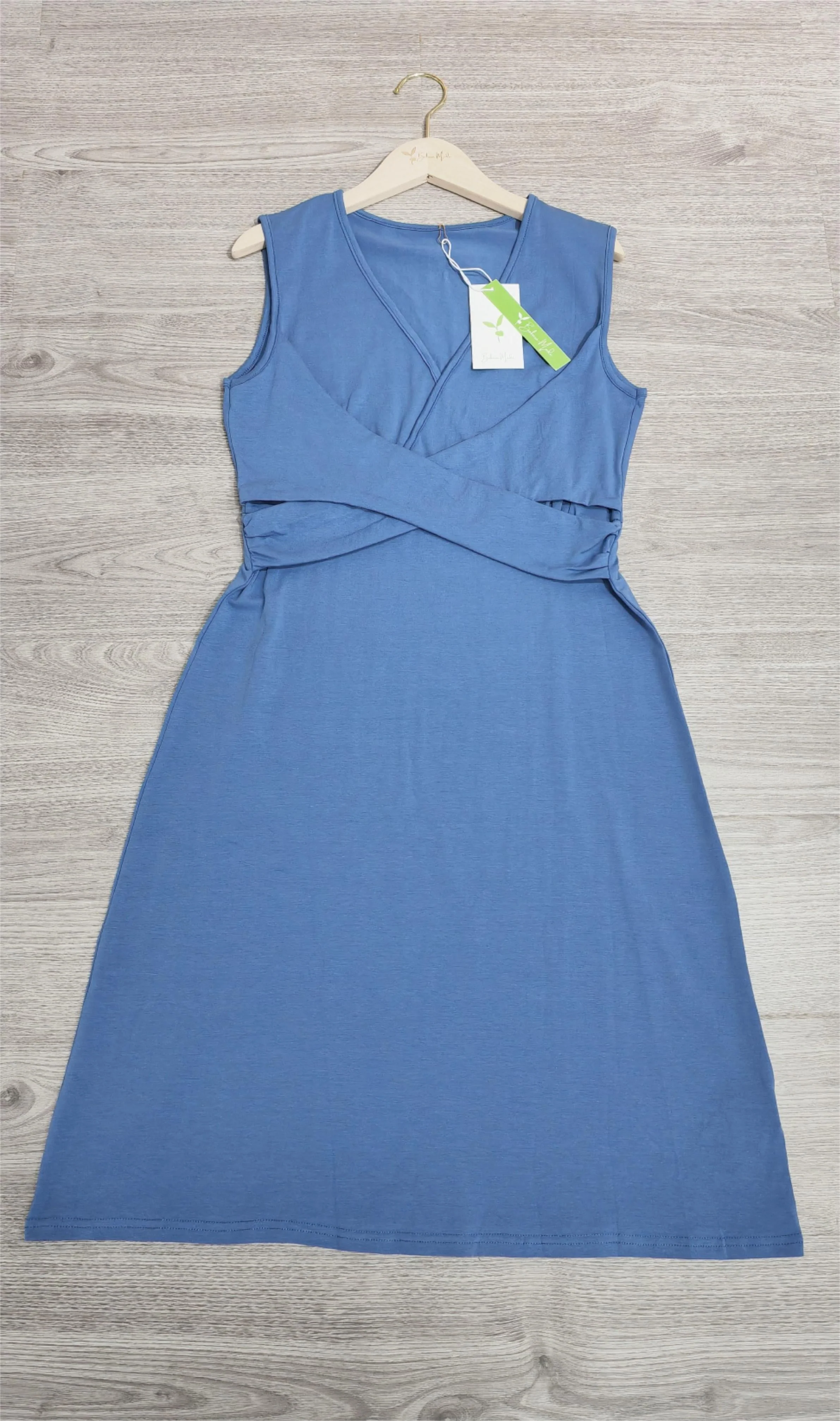 Hiran® | Elegant Midi Sheath Dress With Laced Wrap Crossing - Image 6