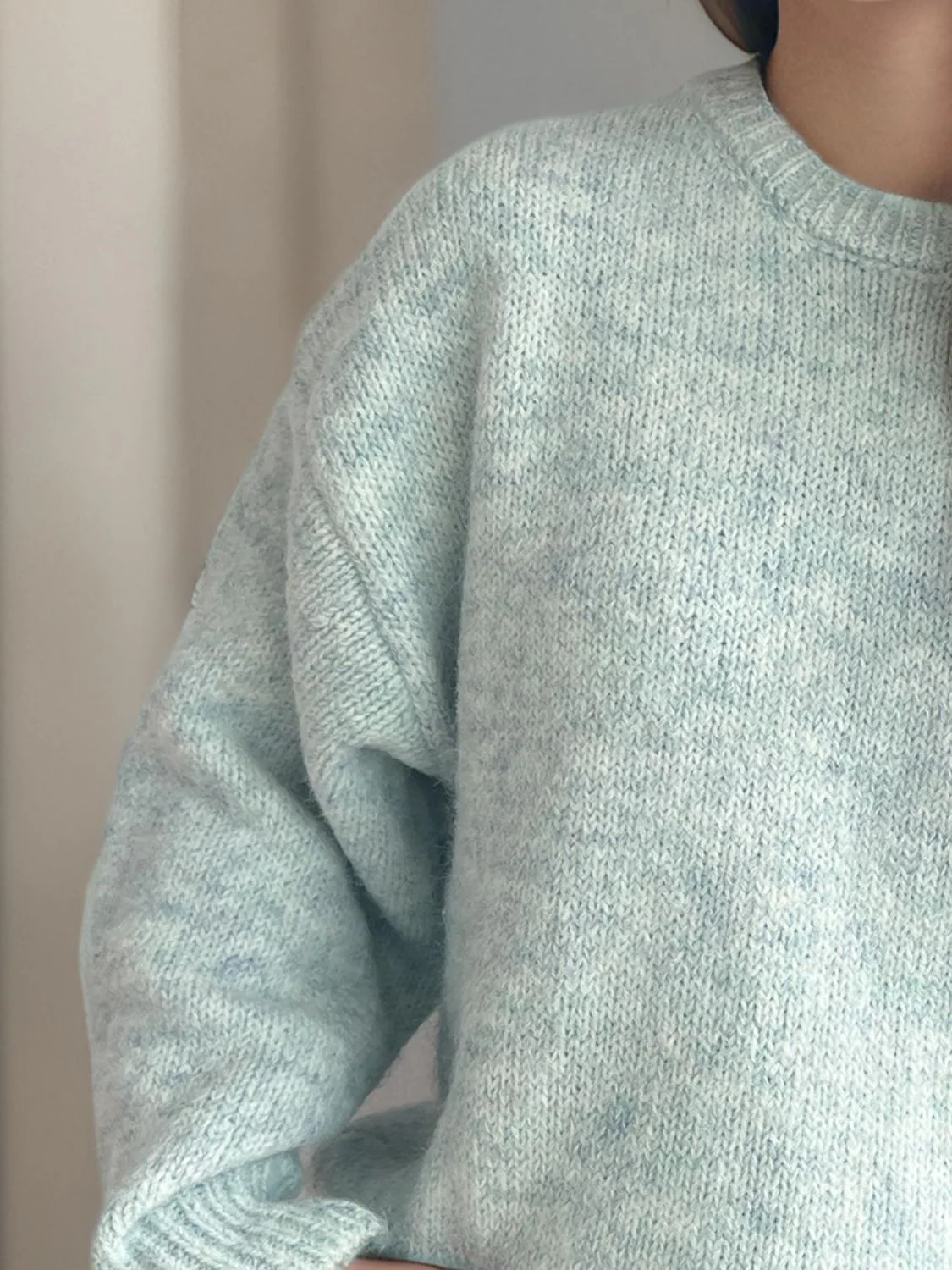 Hortensia | Crew neck sweater with long sleeves - Image 18