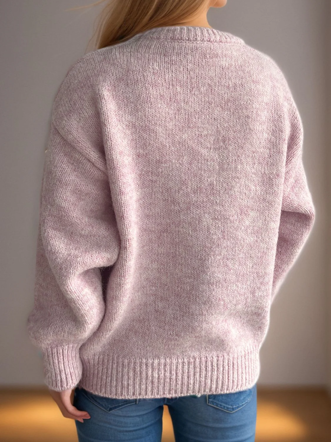 Hortensia | Crew neck sweater with long sleeves - Image 9