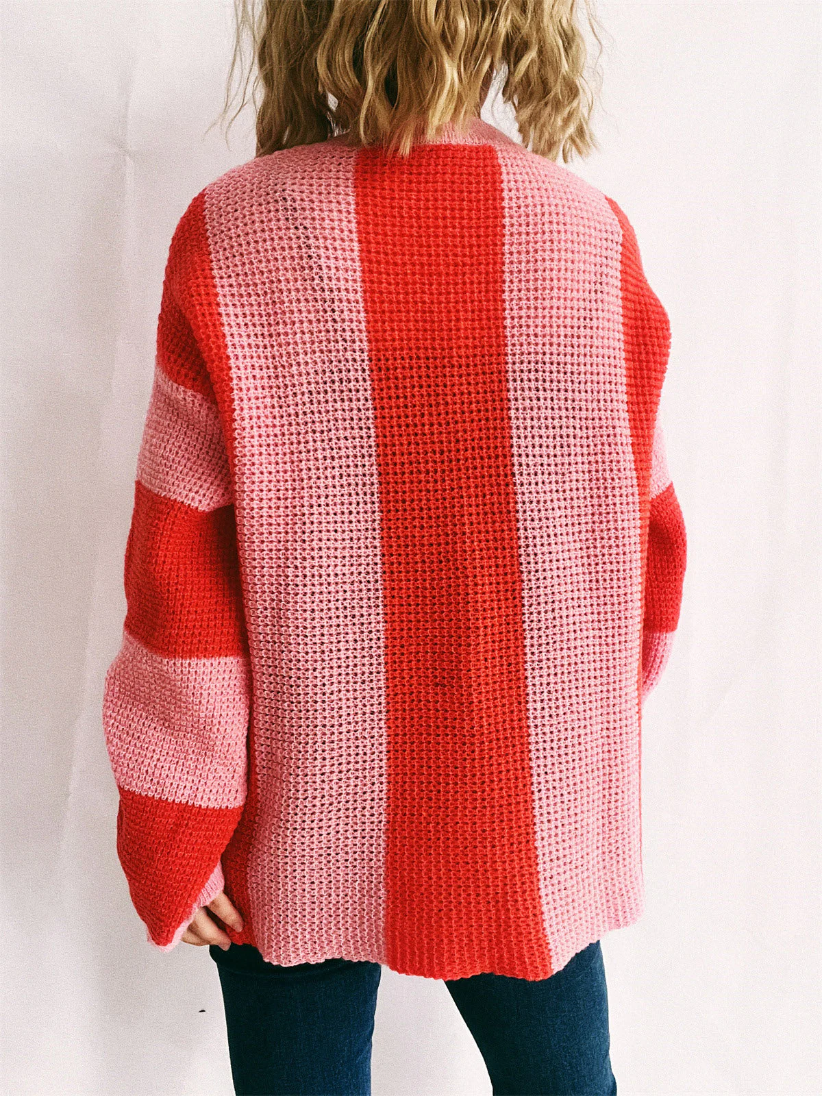 Ida | Color block sweater with a crew neck and long sleeves - Image 11