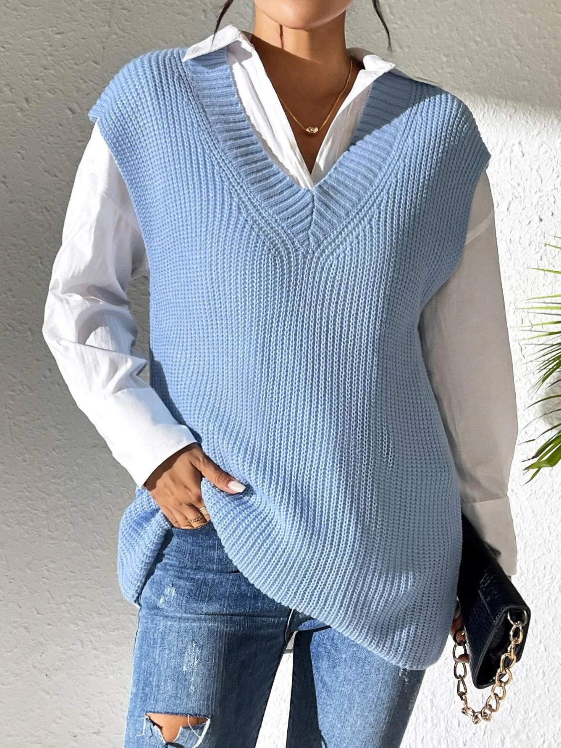 Ida | V-neck sweater vest