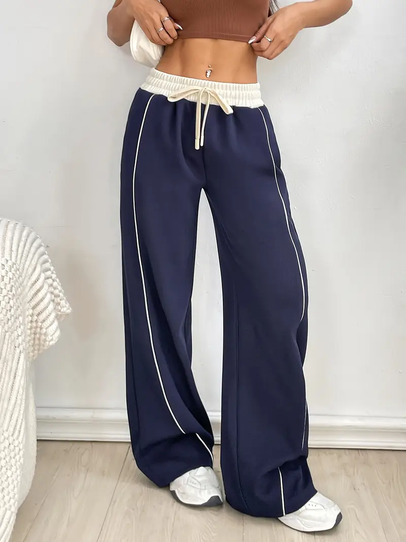 Ilaria® | Wide Leg Stretch Joggers - Image 3