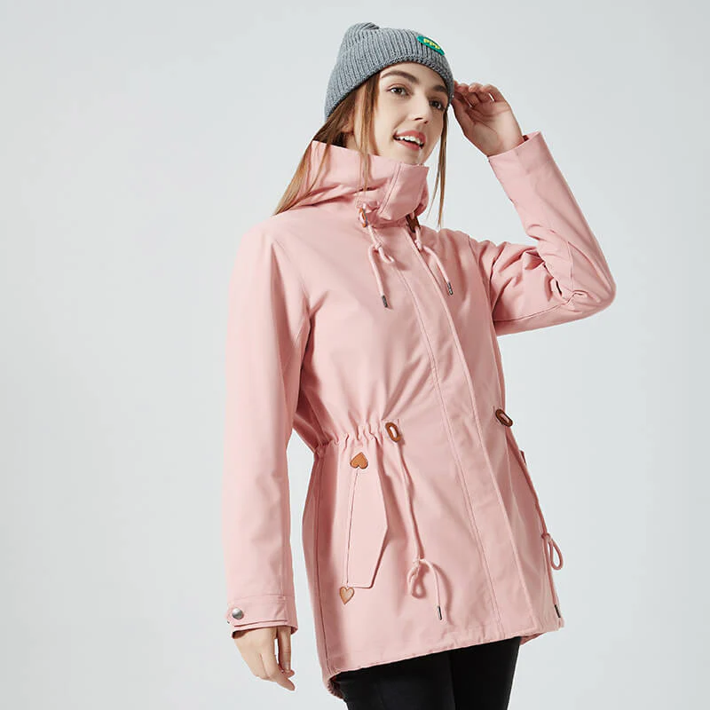 Ileana | Essential hooded jacket with zip waist - Image 10