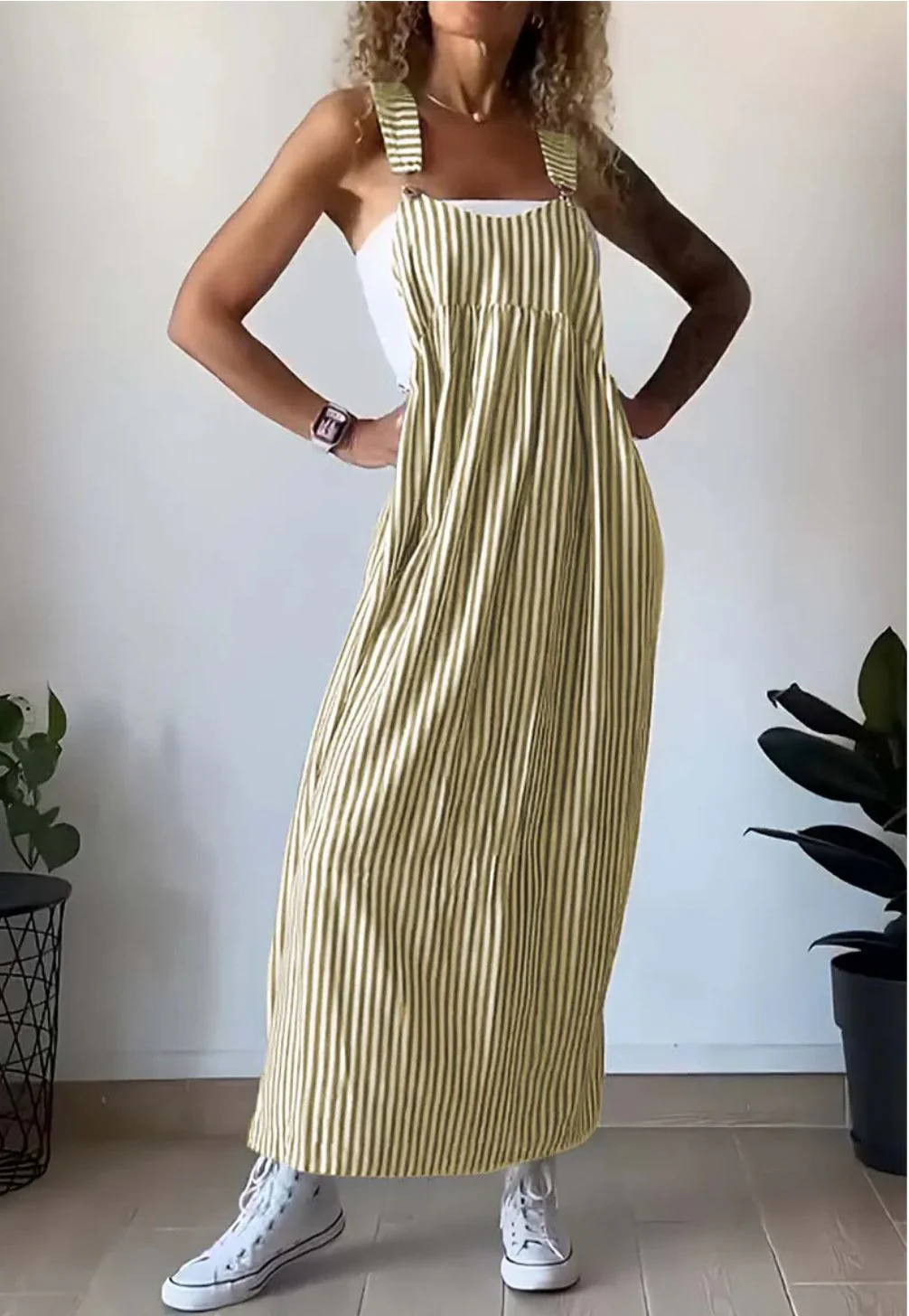 Ilenia® | Casual Striped Overalls - Image 4