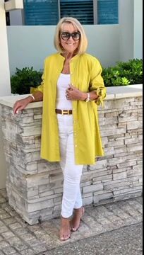 Imelda | Long, simple cotton shirt - Image 5