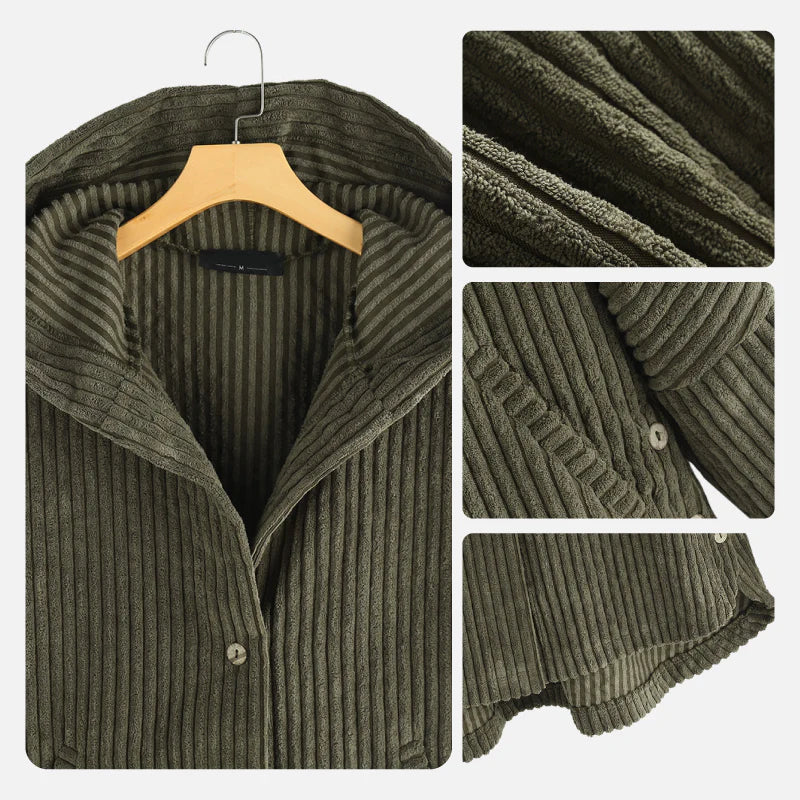 Imelda | Ribbed hooded coat - Image 14