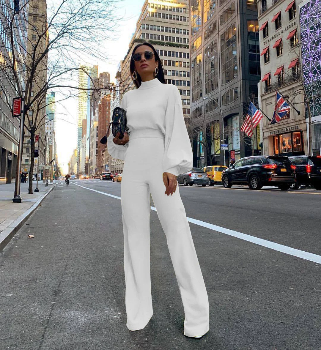 Imelda | Chic overalls with a high collar