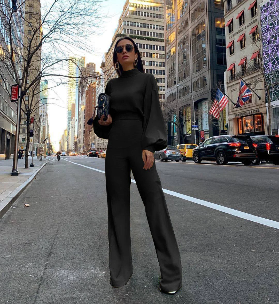 Imelda | Chic overalls with a high collar - Image 2