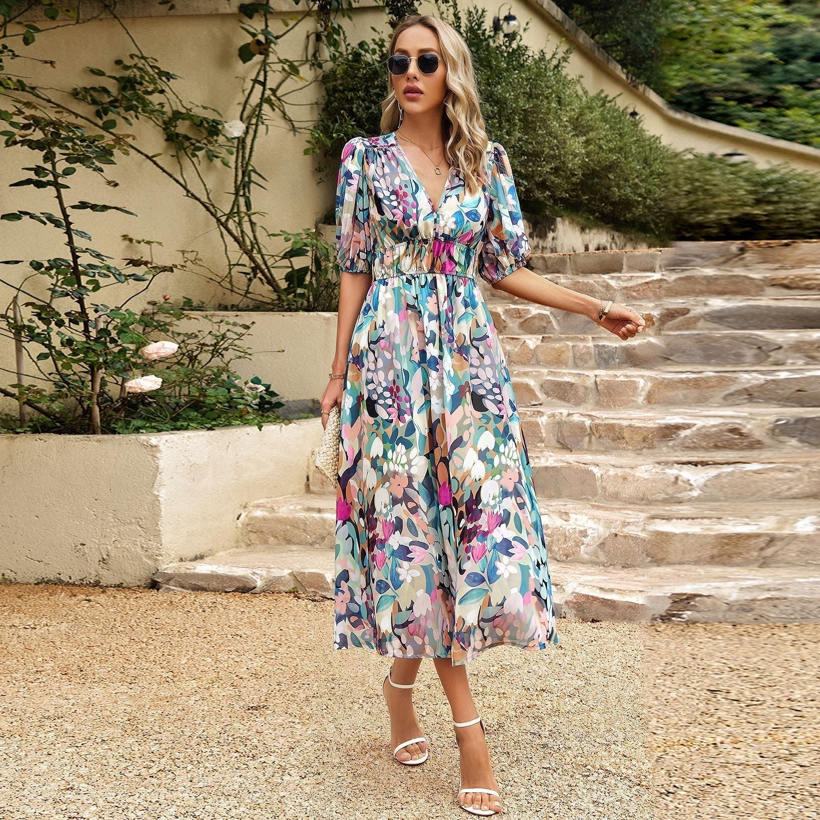 Ina® | Sophisticated Retro Midi Dress - Image 3