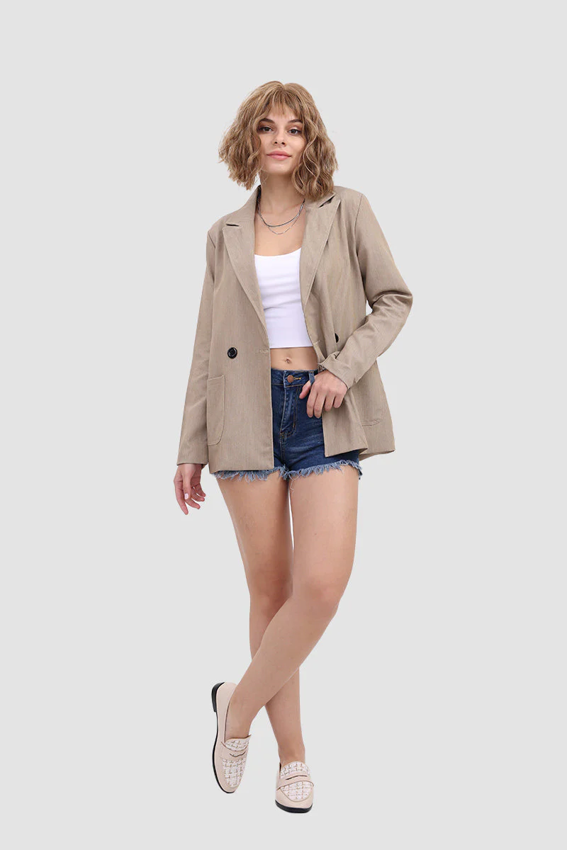 Inés | Casual blazer with pockets and buttons - Image 2