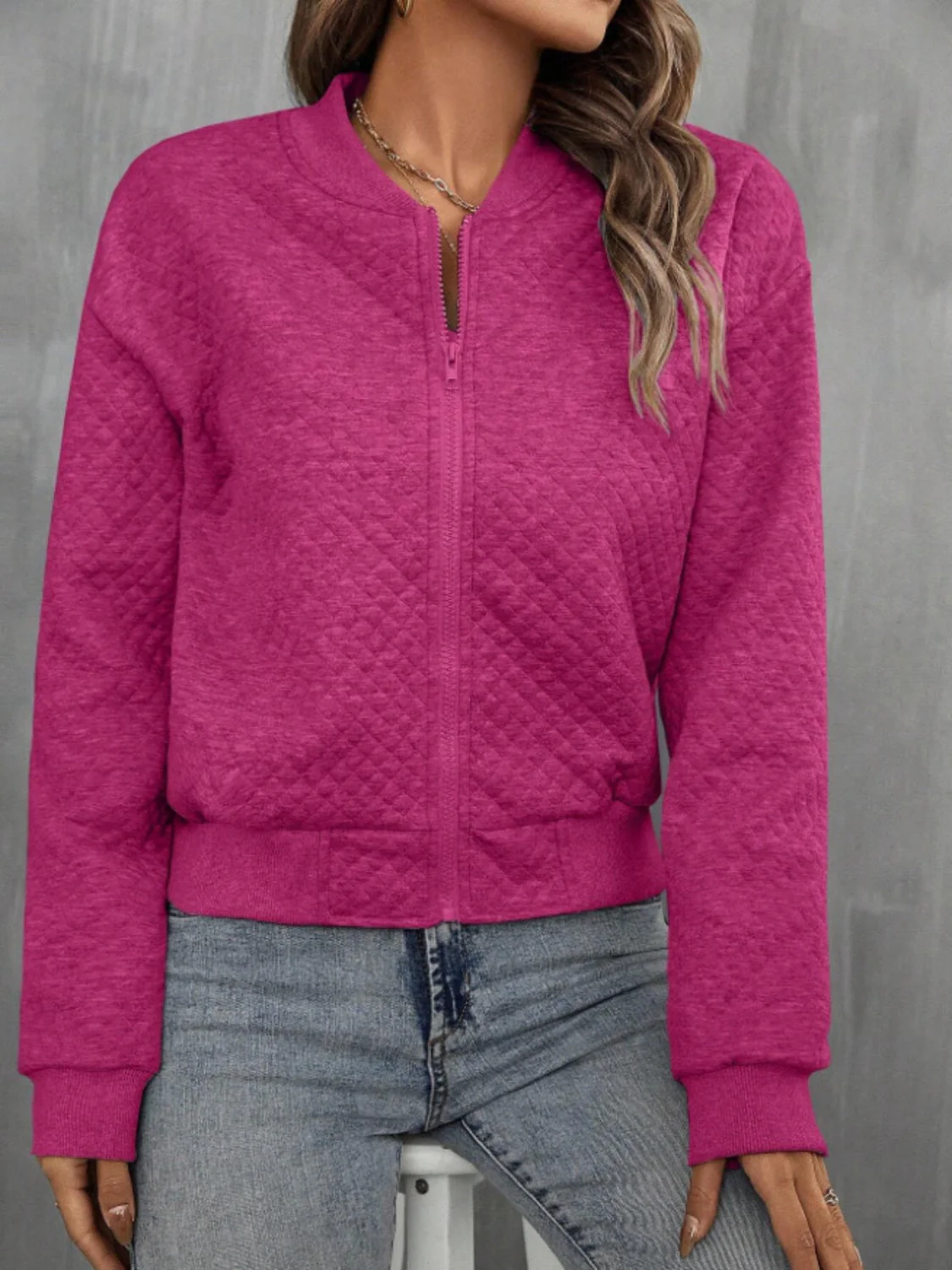 Ines | Long sleeve jacket with zip - Image 16