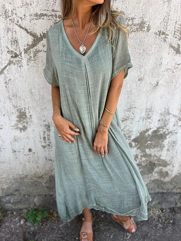 Inés® | Loose V-Neck Dress - Image 12