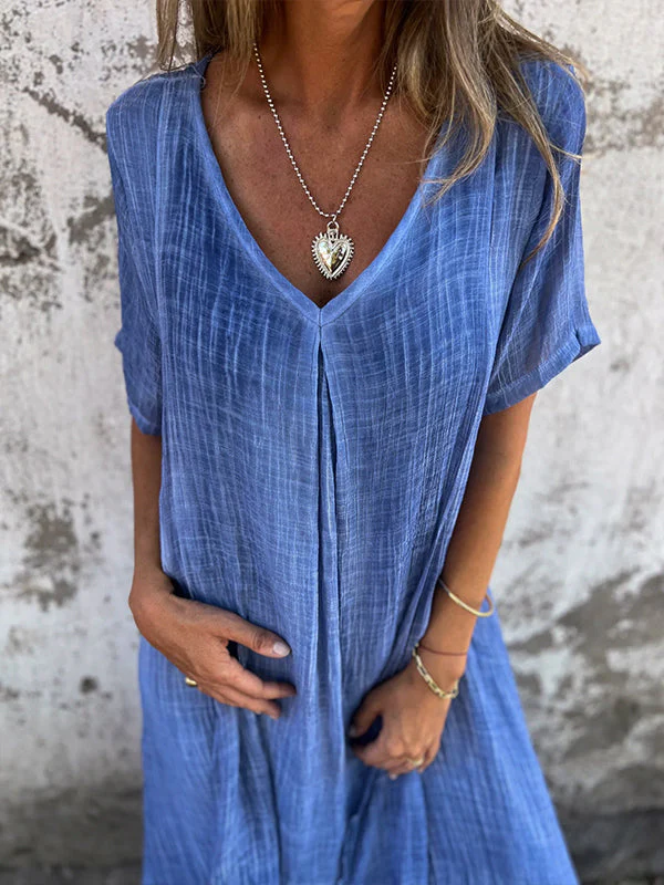 Inés® | Loose V-Neck Dress - Image 7