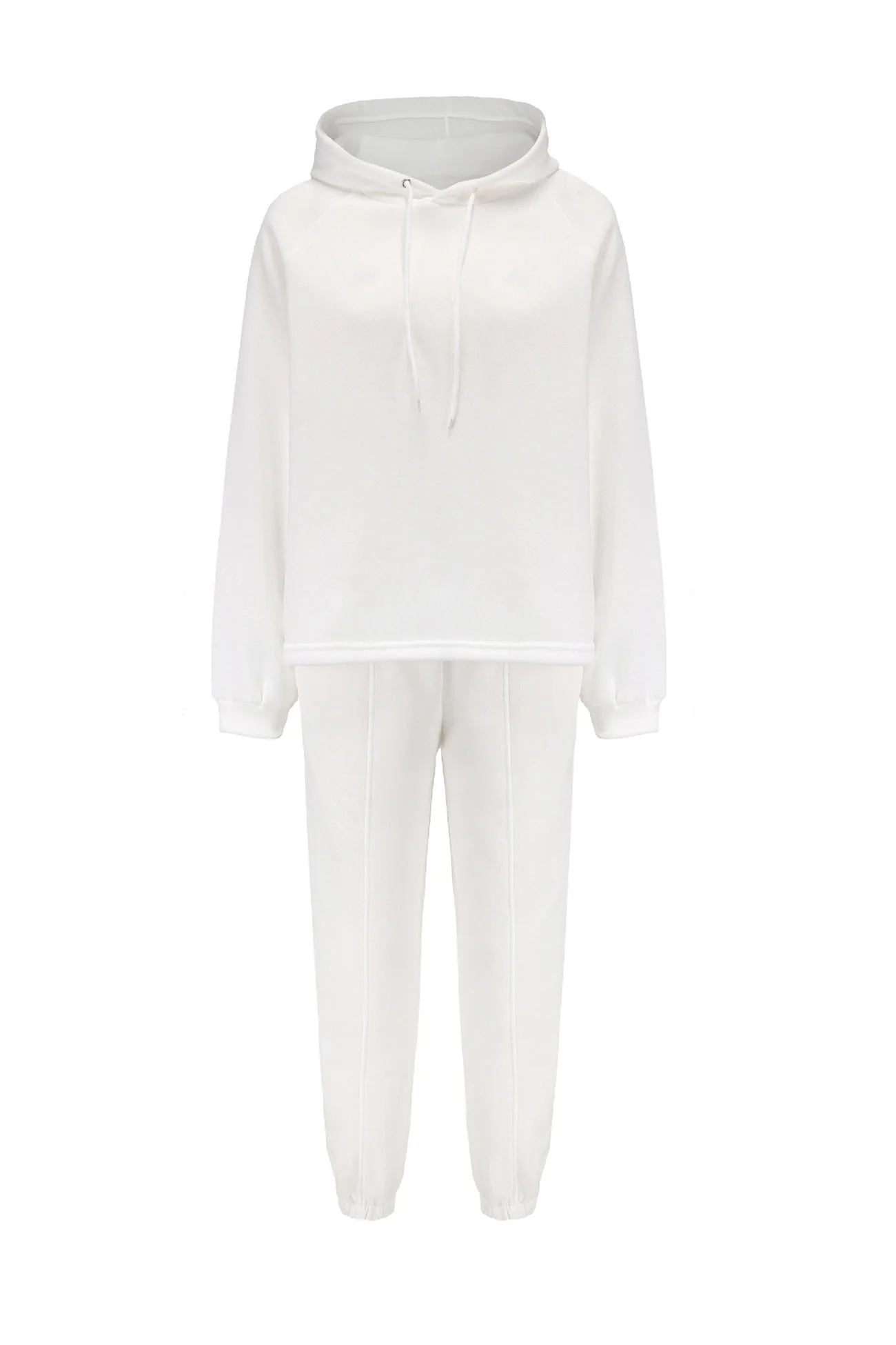 Inés | Solid color crop hoodie suits - Image 9