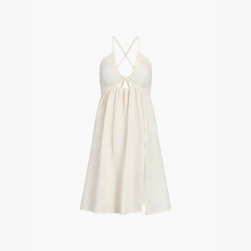 Inés® | Summery Maxi Dress With A Deep Neckline And Side Slit - Image 4