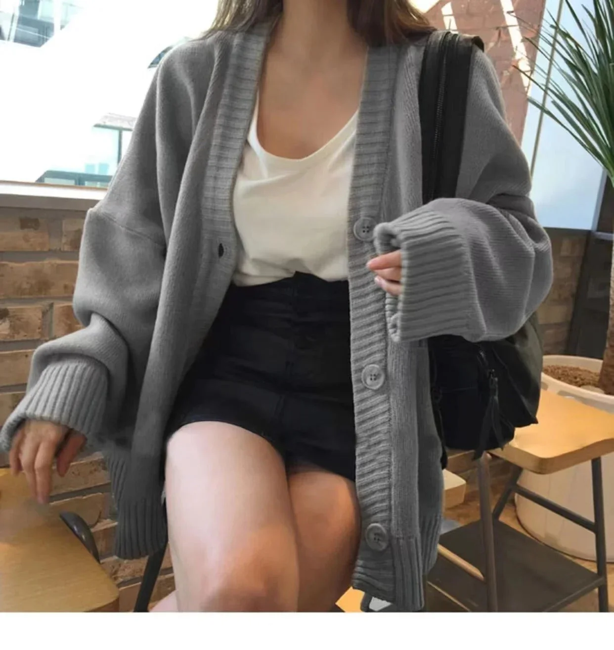 Inga | Casual knitted vest for women for autumn and winter - Image 3