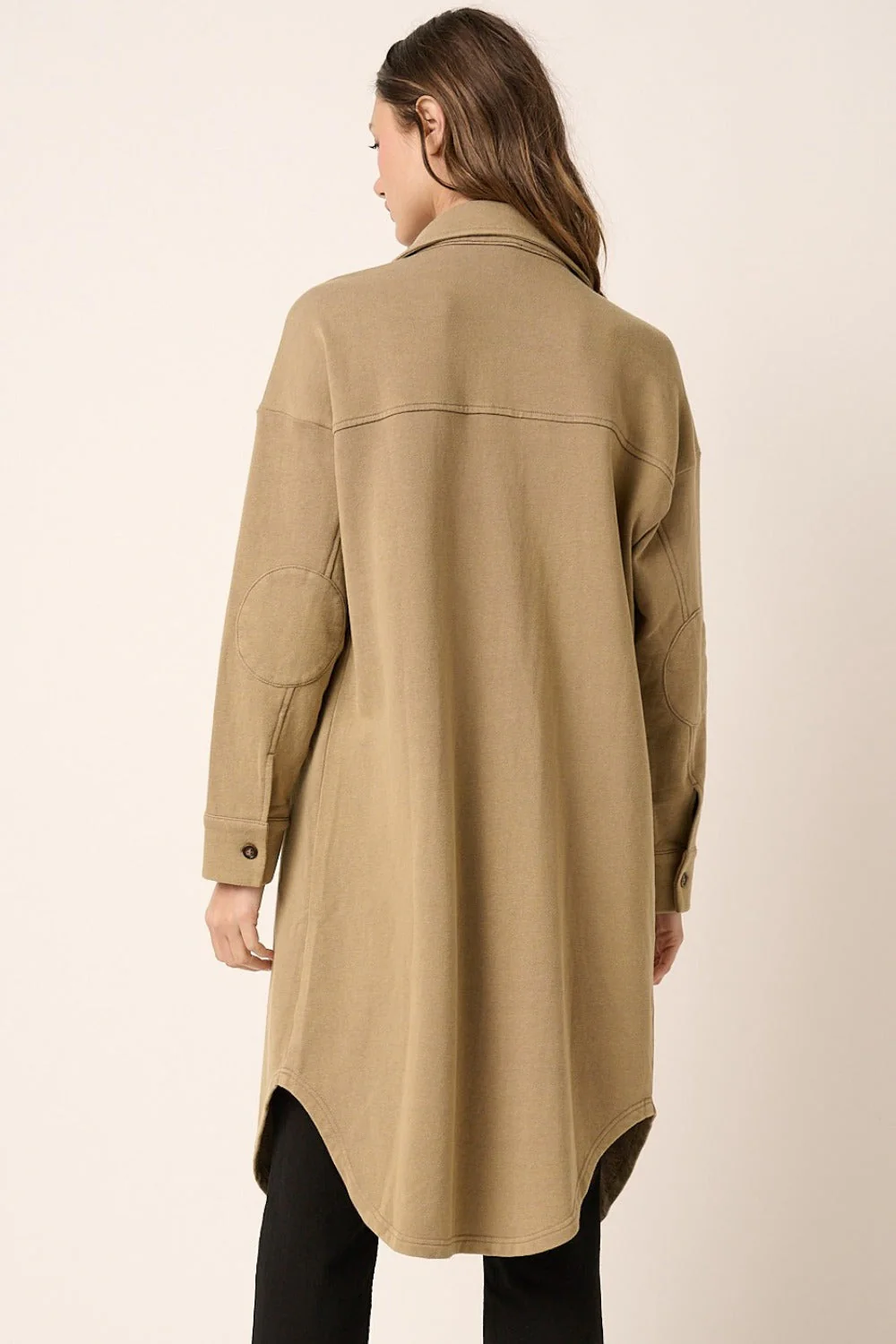 Inga | Mittoshop Acid Wash French Terry Longline Jacket - Image 2