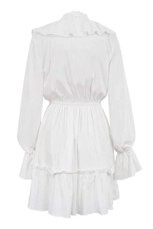 Ingrid® | V-Neck Ruffle Mini Dress - Image 7