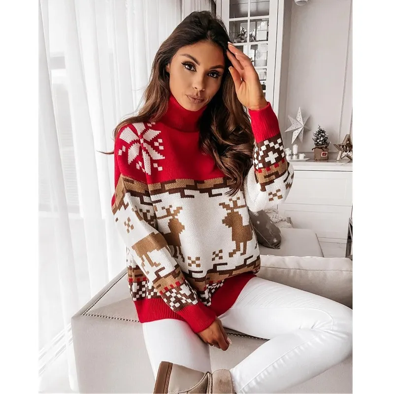 Irene | Christmas sweater with turtleneck - Image 2