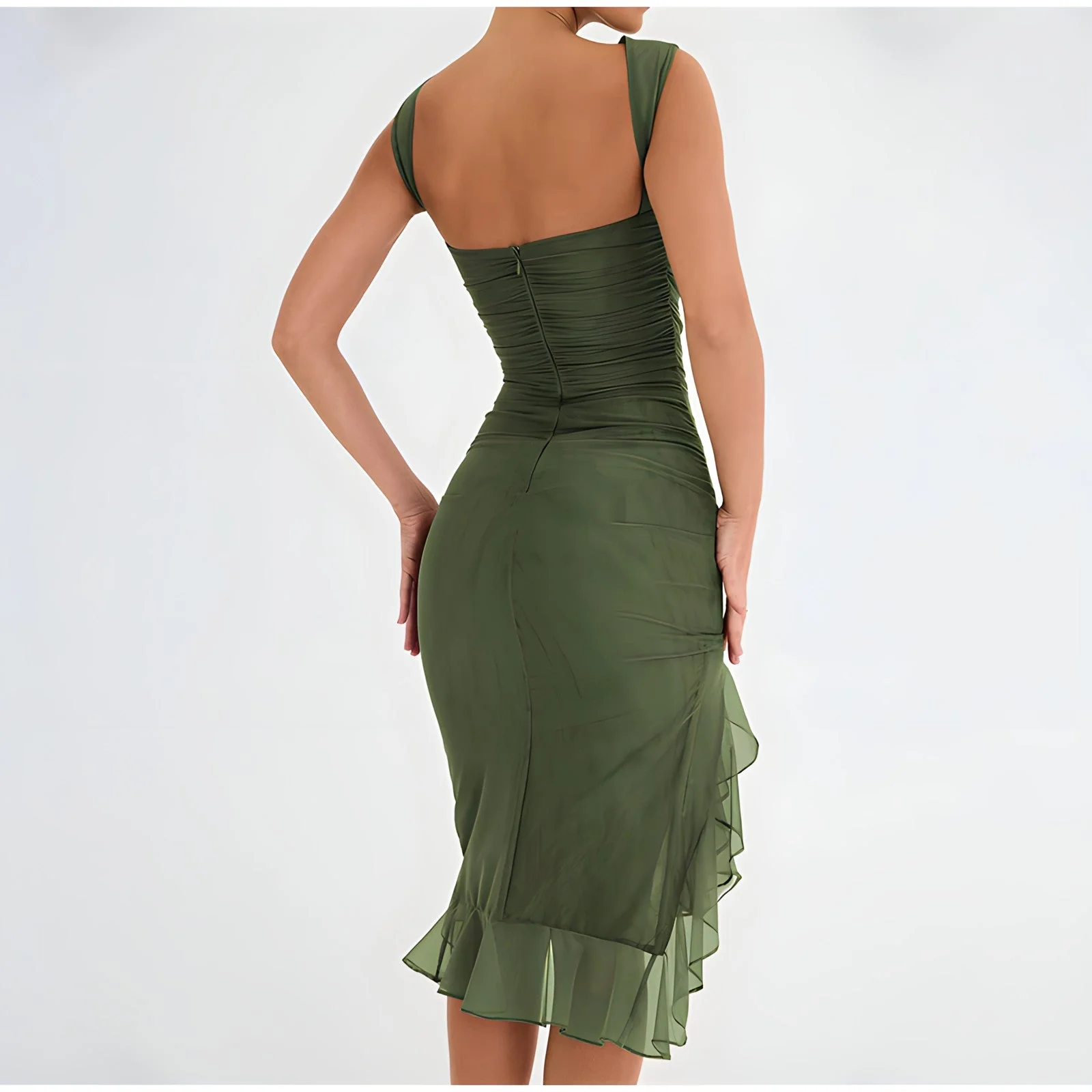 Irene® | Midi Dress With Ruffles - Image 6