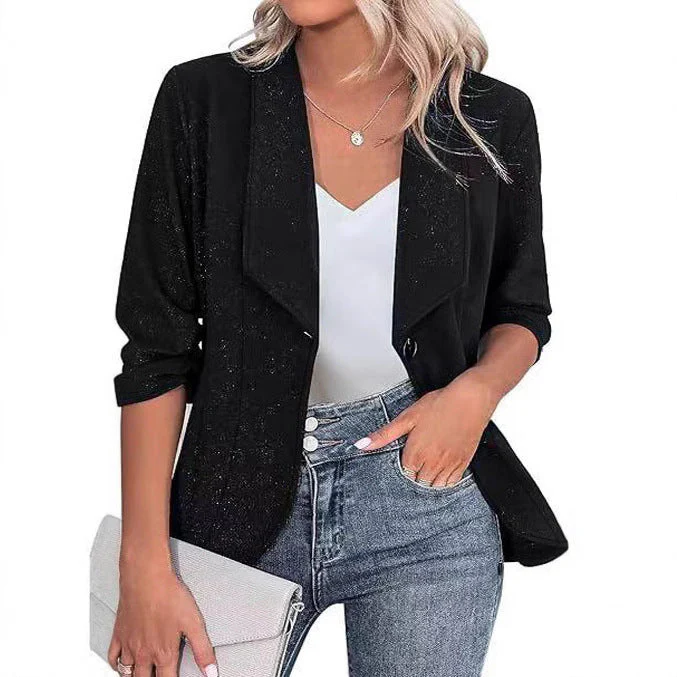 Irene® | Women'S Blazer Jacket With Glitter Accents And Figure-Shaping Cut - Image 3
