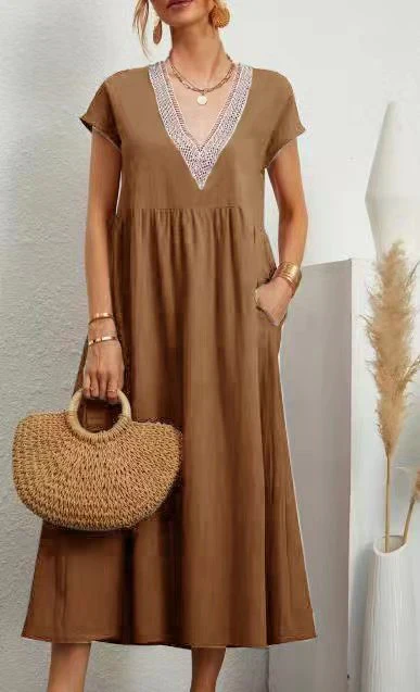 Irina® | Short Sleeve V-Neck Dress