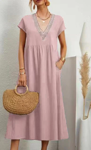 Irina® | Short Sleeve V-Neck Dress - Image 2