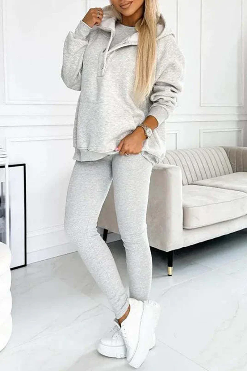 Iris | Casual button structure with hood, long sleeve, three-piece - Image 11