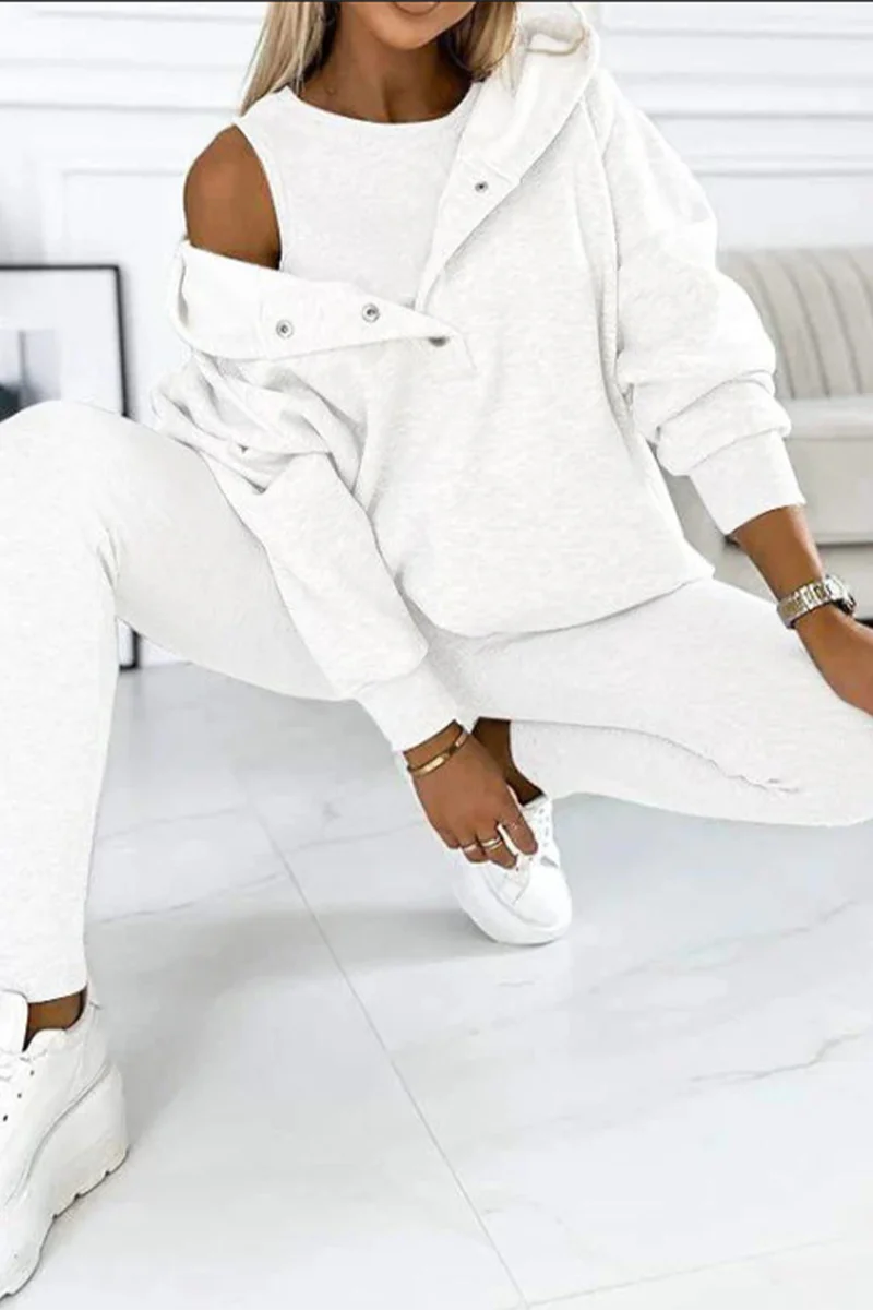 Iris | Casual button structure with hood, long sleeve, three-piece - Image 14